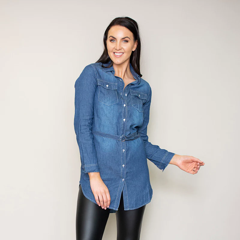 Delilah Shirt (True Blue) - Image 6