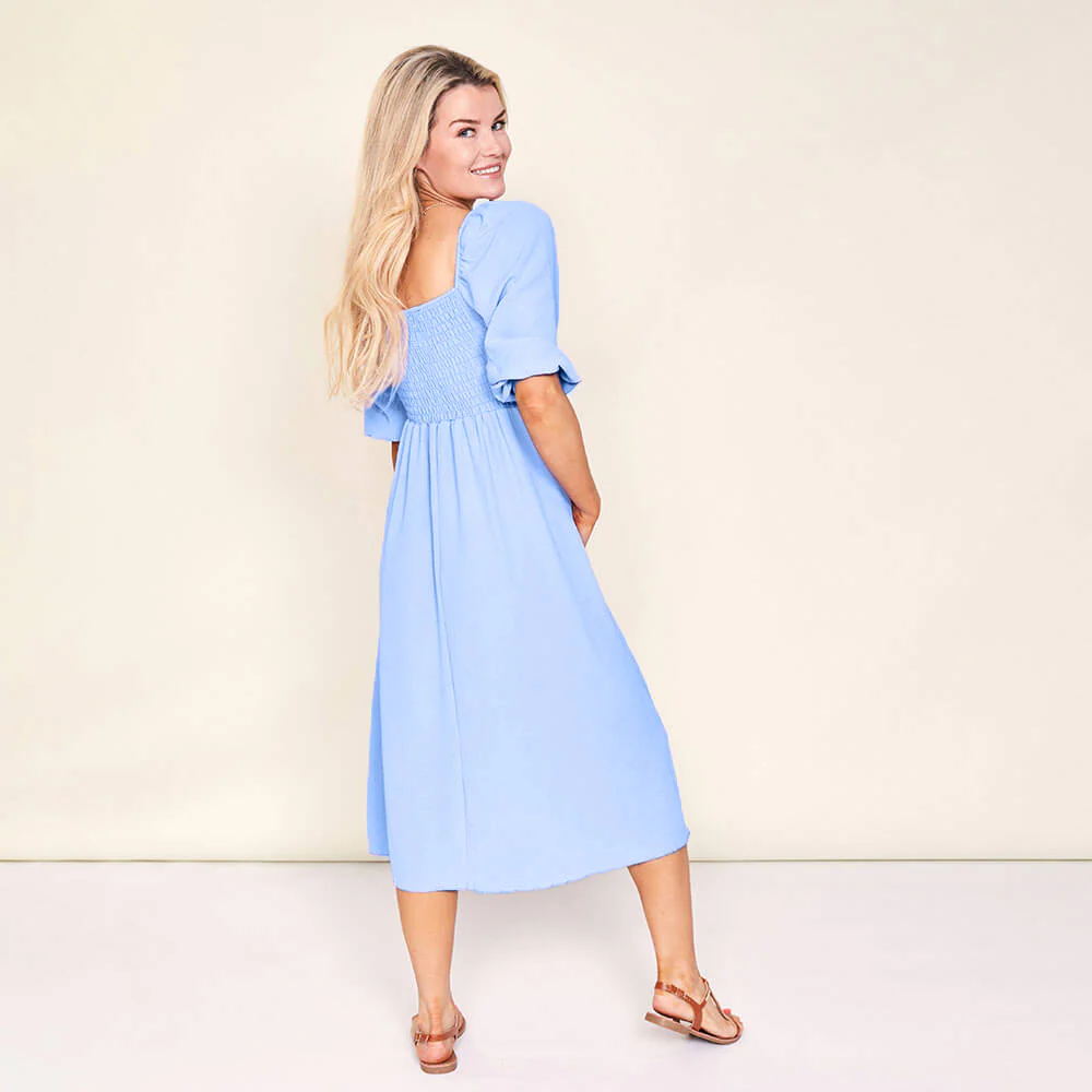 Vella Dress (Blue) - Image 4