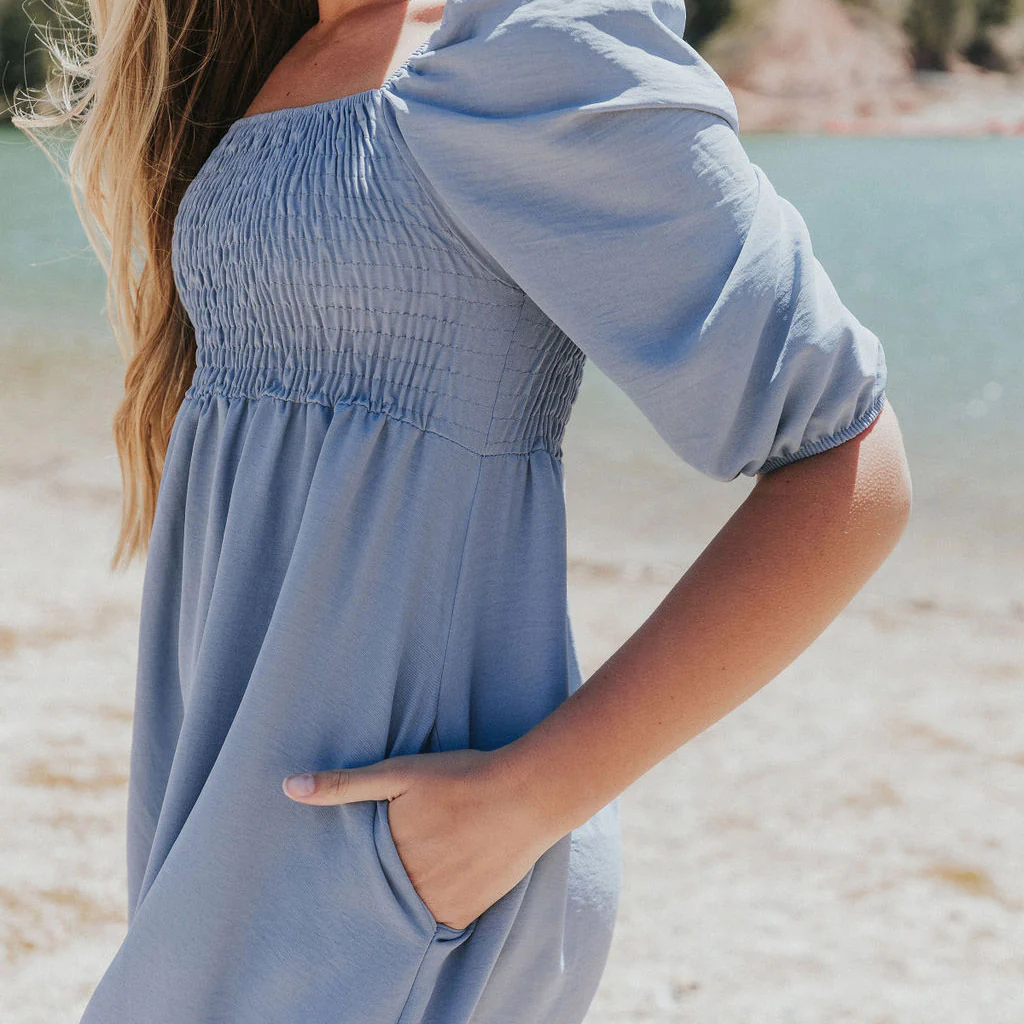 Vella Dress (Blue) - Image 8