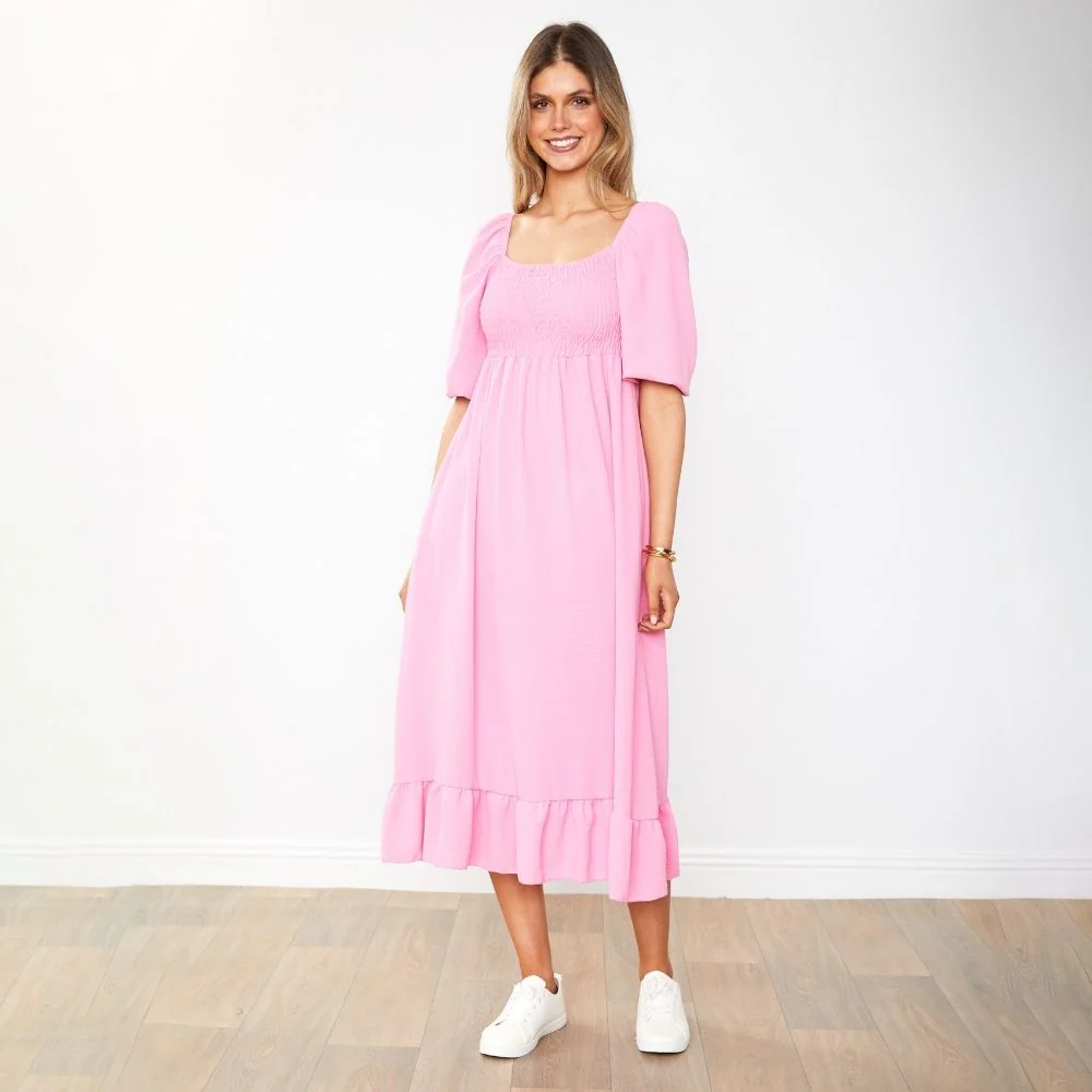 Vella Dress (Candy Pink) - Image 10