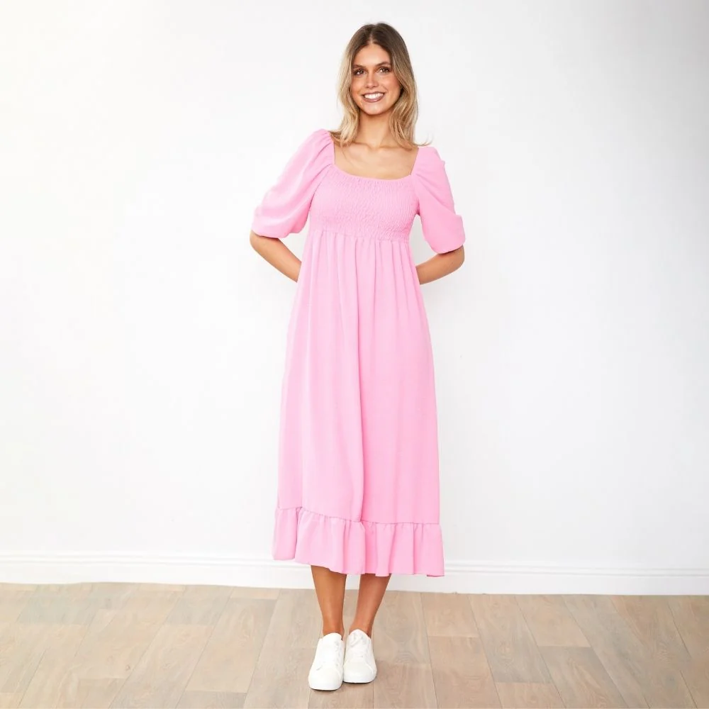 Vella Dress (Candy Pink) - Image 3