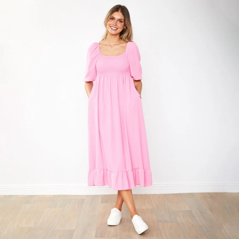 Vella Dress (Candy Pink) - Image 4