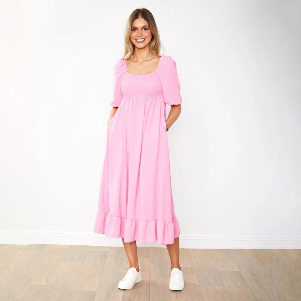 Vella Dress (Candy Pink) - Image 5