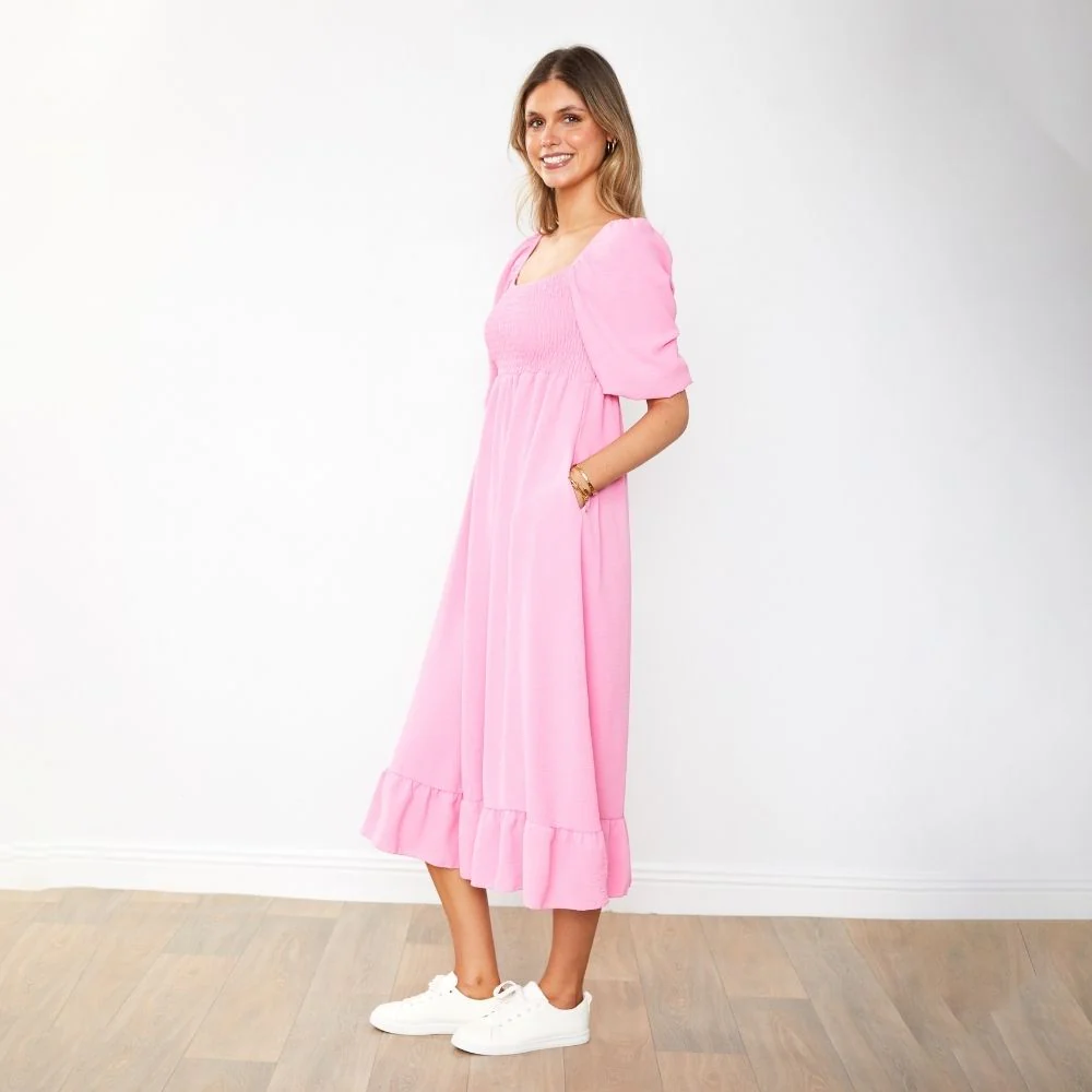 Vella Dress (Candy Pink) - Image 6