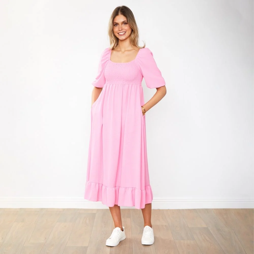 Vella Dress (Candy Pink) - Image 7