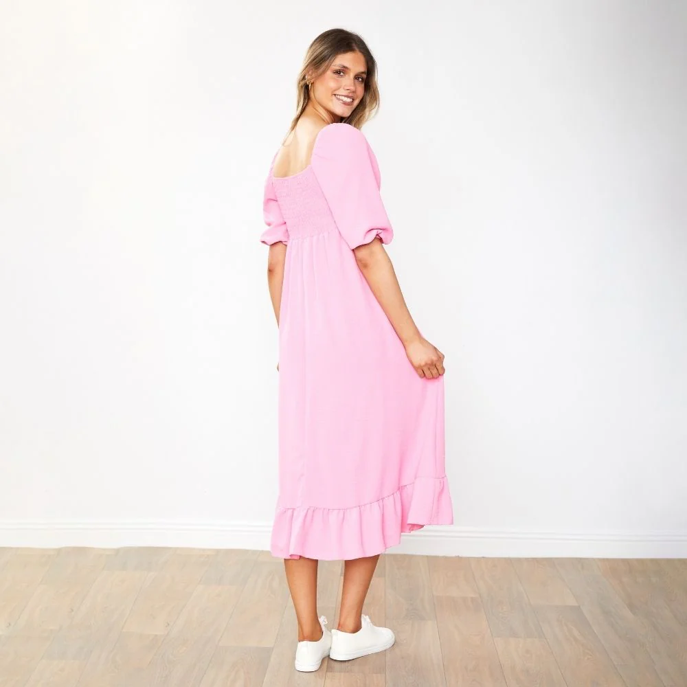 Vella Dress (Candy Pink) - Image 8