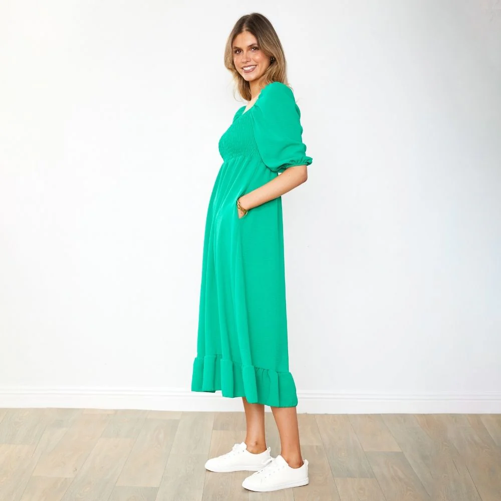 Vella Dress (Kelly Green) - Image 3