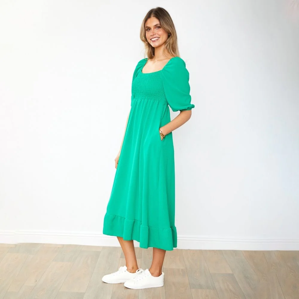 Vella Dress (Kelly Green) - Image 4