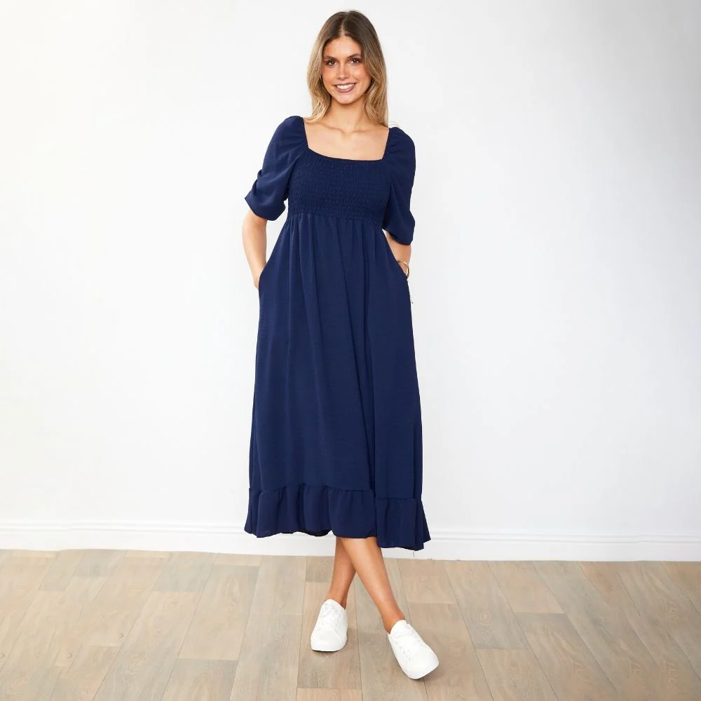 Vella Dress (Navy) - Image 3