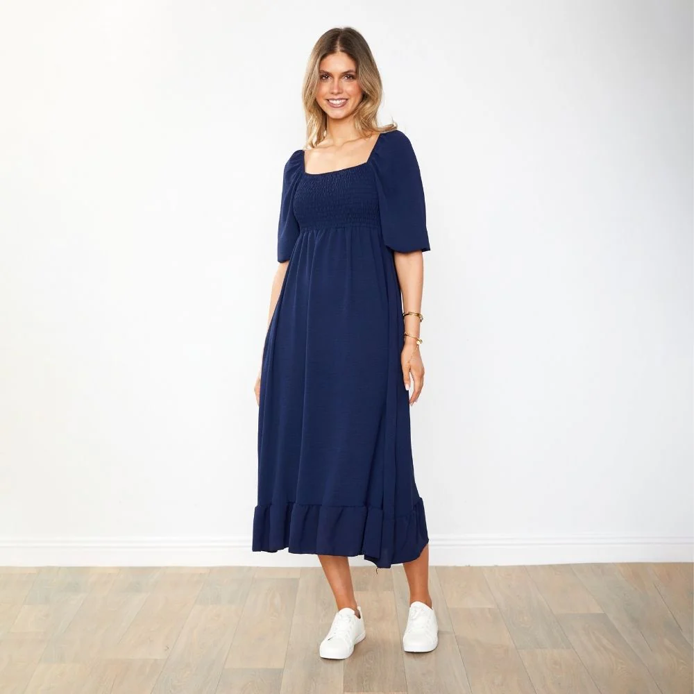 Vella Dress (Navy) - Image 4