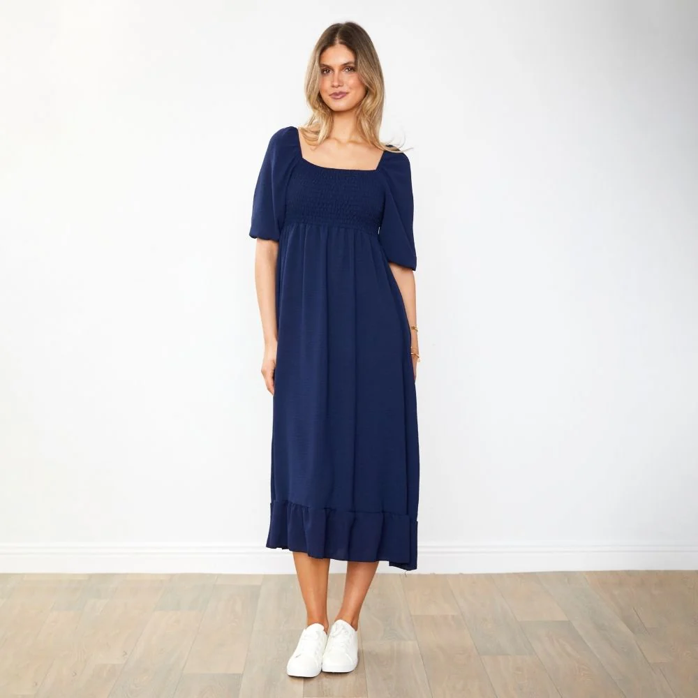 Vella Dress (Navy) - Image 7