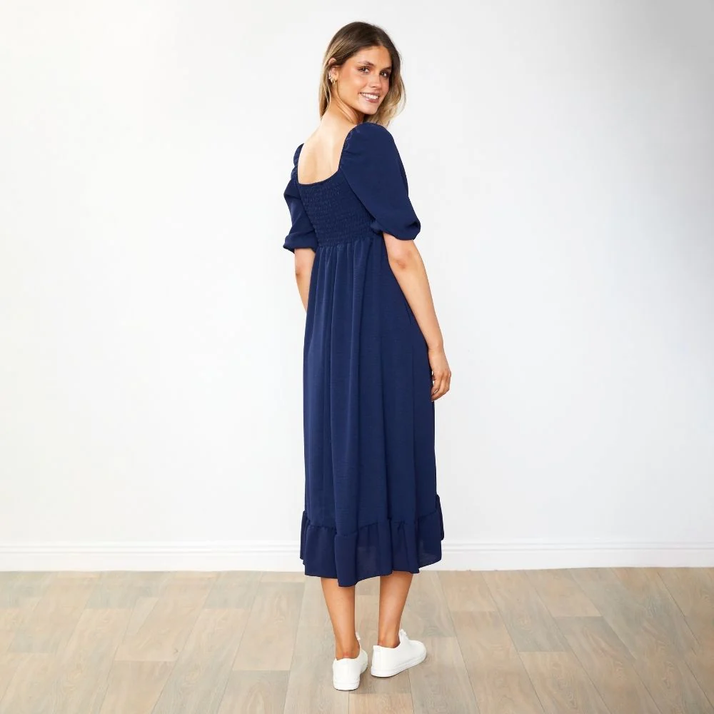 Vella Dress (Navy) - Image 9