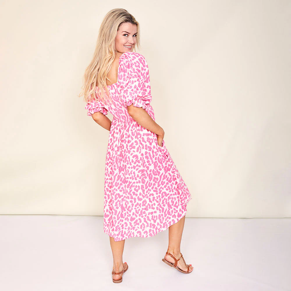 Vella Dress (Pink Leopard) - Image 13