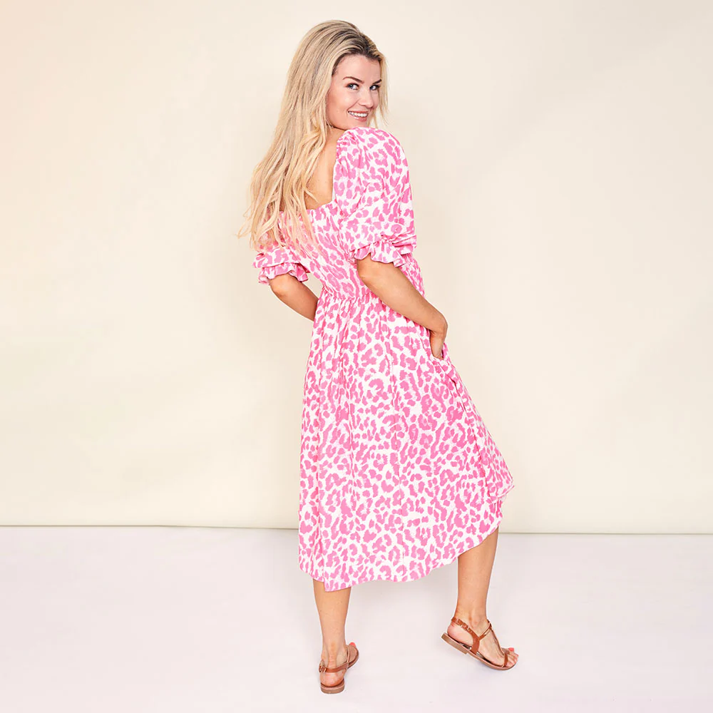 Vella Dress (Pink Leopard) - Image 14
