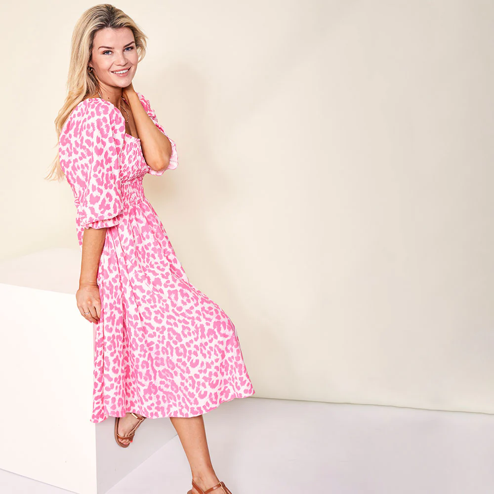 Vella Dress (Pink Leopard) - Image 18