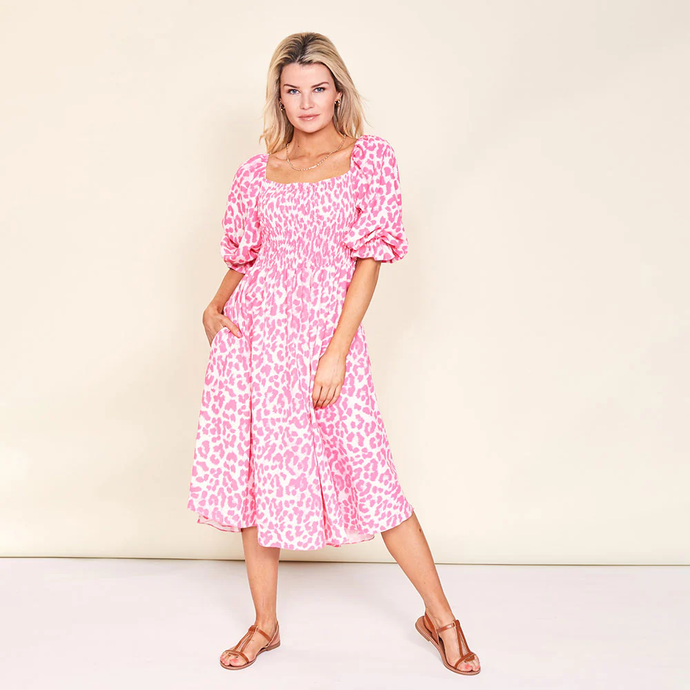 Vella Dress (Pink Leopard) - Image 6