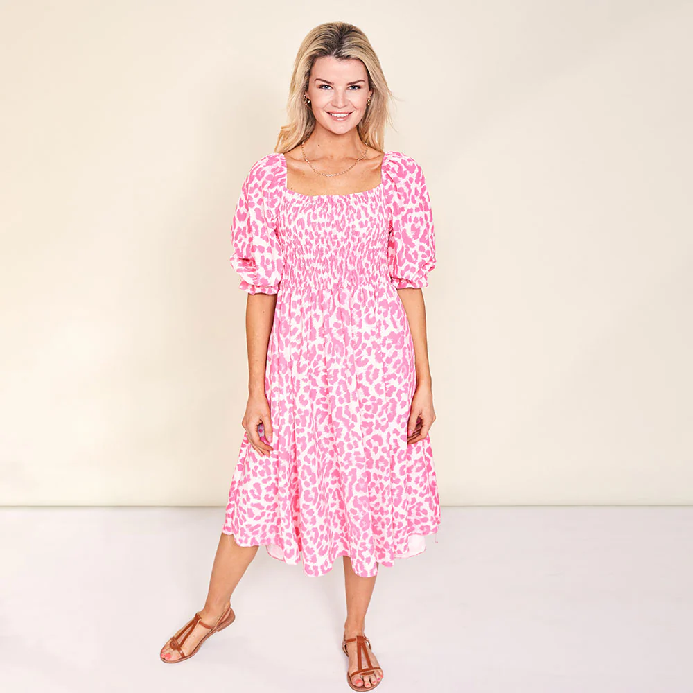 Vella Dress (Pink Leopard) - Image 7
