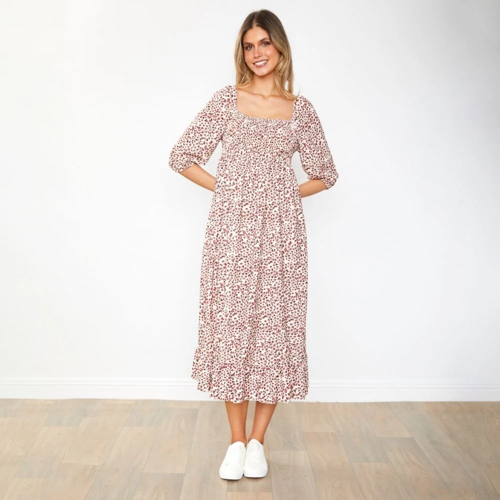 Vella Dress (Ruby Floral) - Image 4