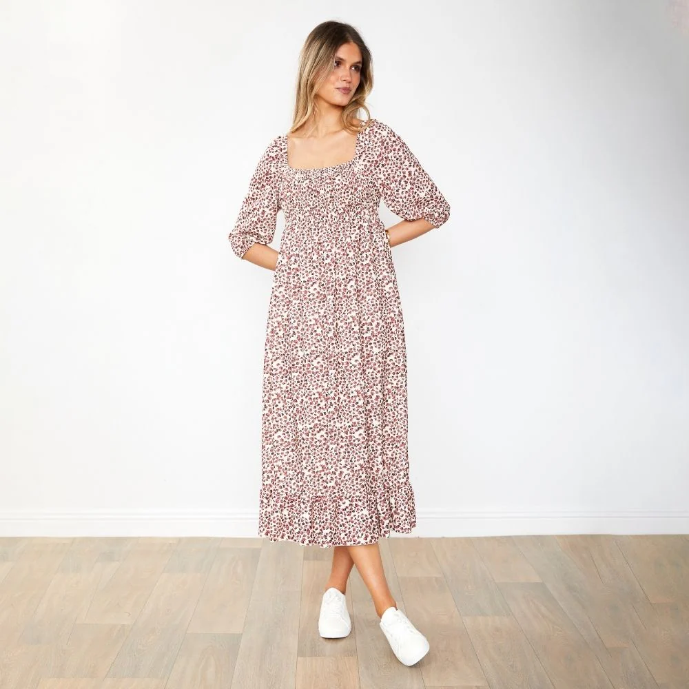 Vella Dress (Ruby Floral) - Image 6