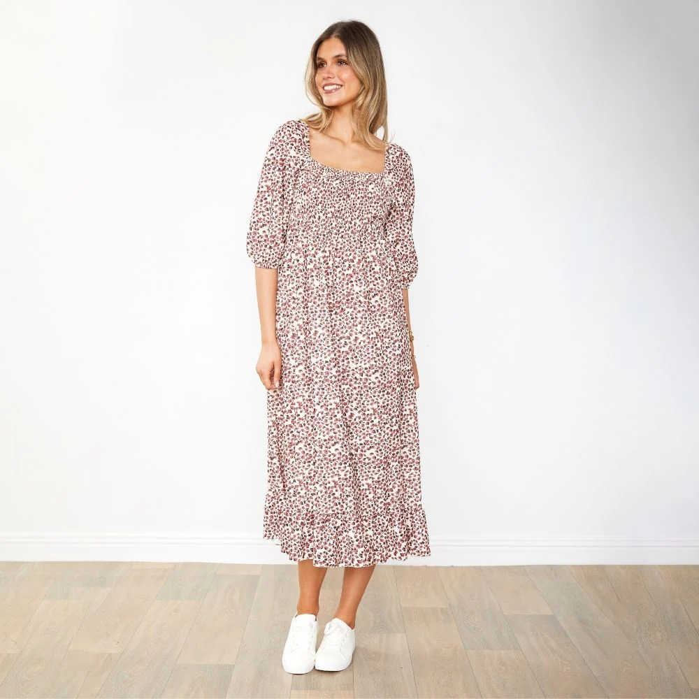 Vella Dress (Ruby Floral) - Image 7