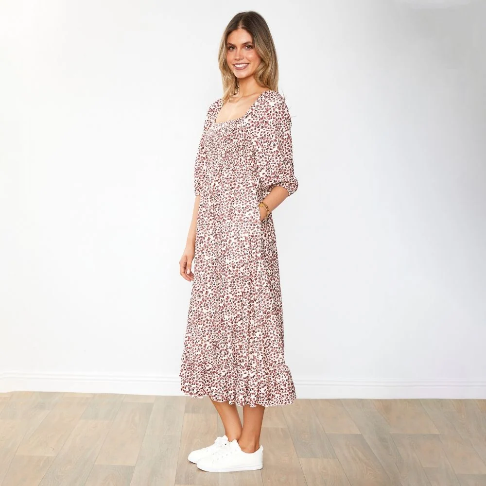 Vella Dress (Ruby Floral) - Image 8