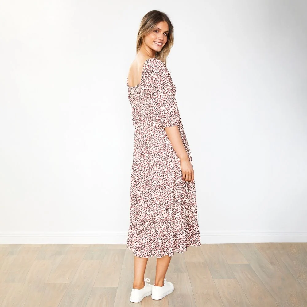 Vella Dress (Ruby Floral) - Image 9