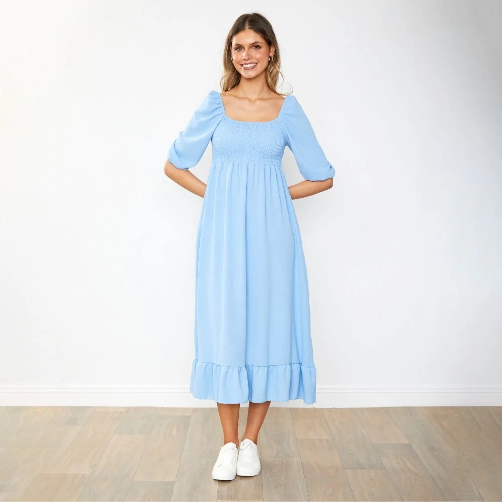 Vella Dress (Sapphire Blue) - Image 4