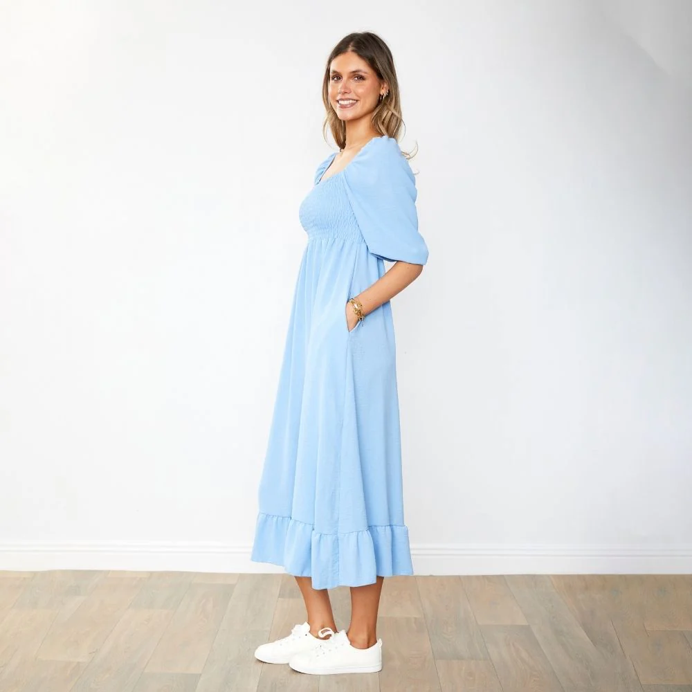 Vella Dress (Sapphire Blue) - Image 7