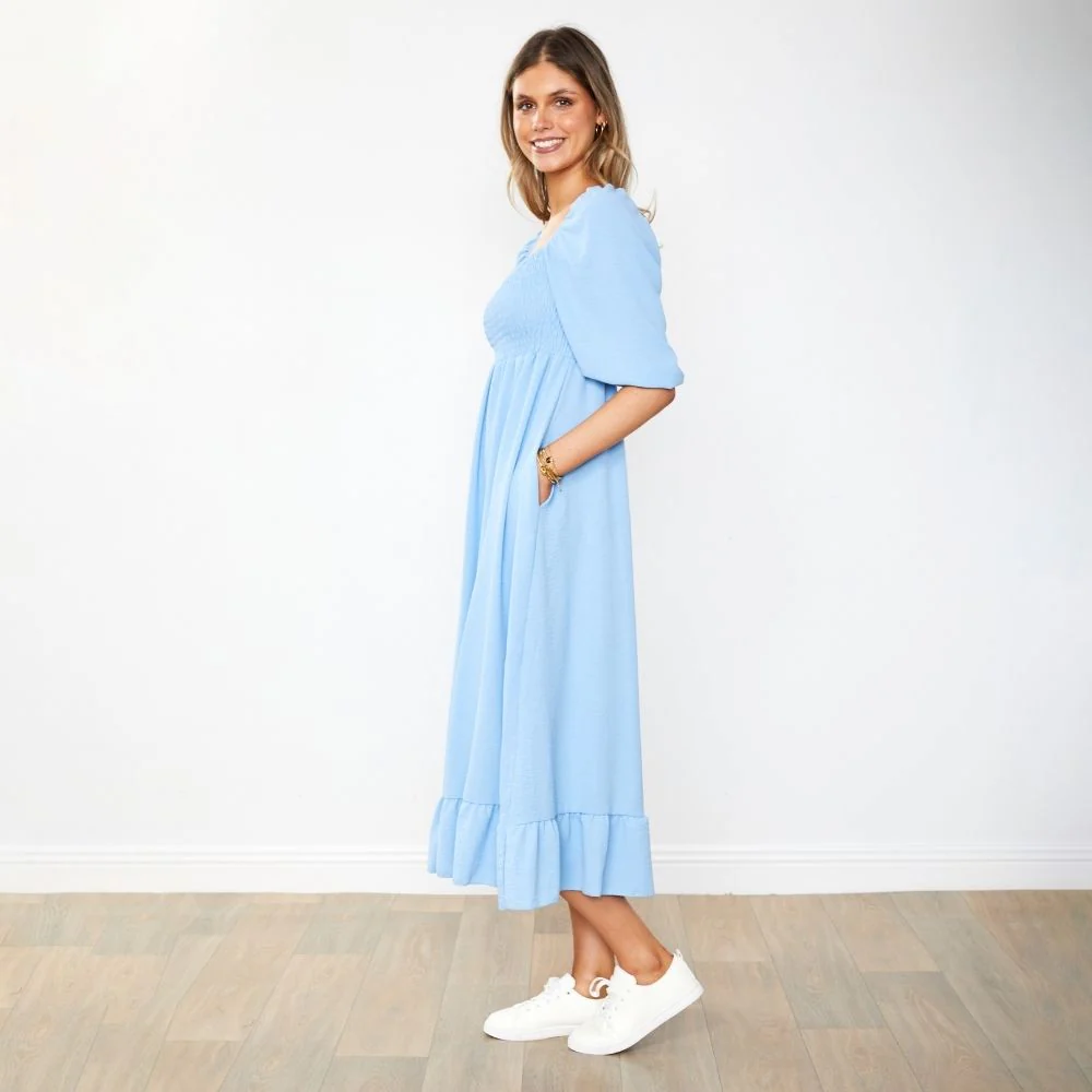 Vella Dress (Sapphire Blue) - Image 9