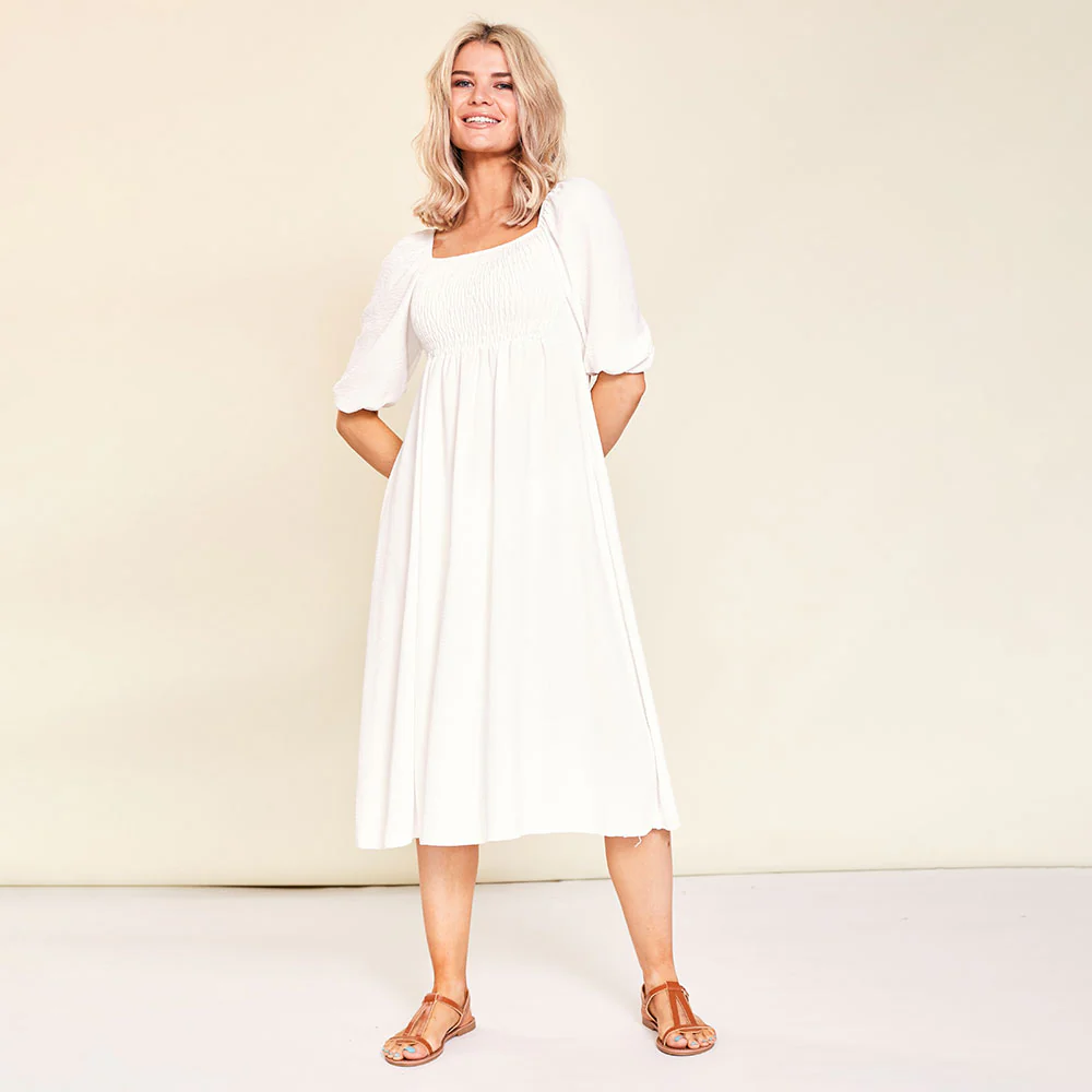 Vella Dress (White) - Image 2