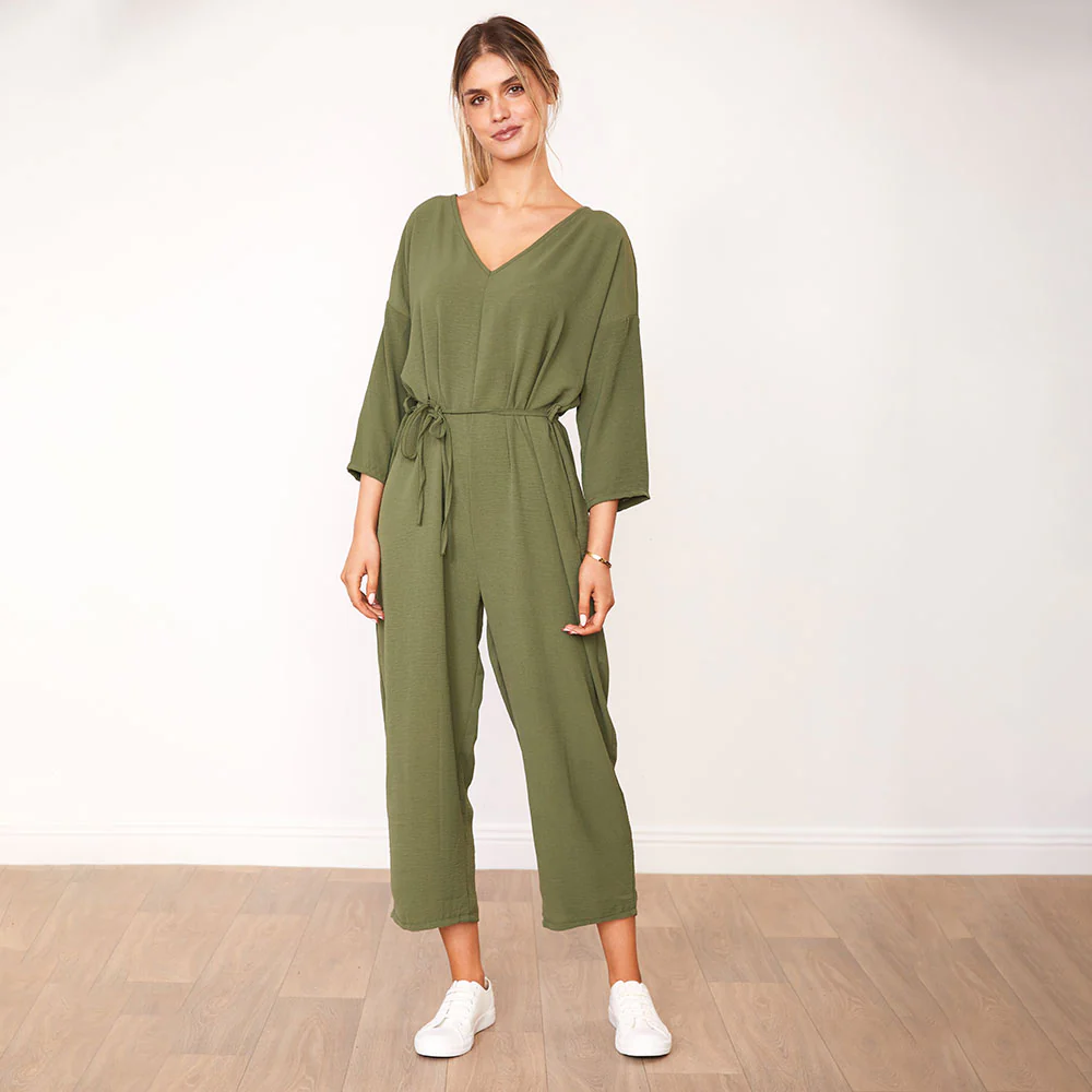 Viv Jumpsuit (Khaki) - Image 2