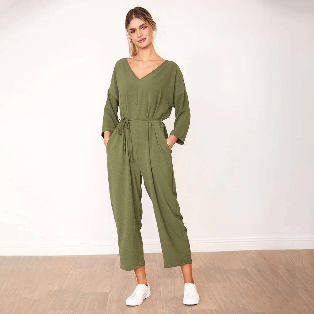 Viv Jumpsuit (Khaki) - Image 3