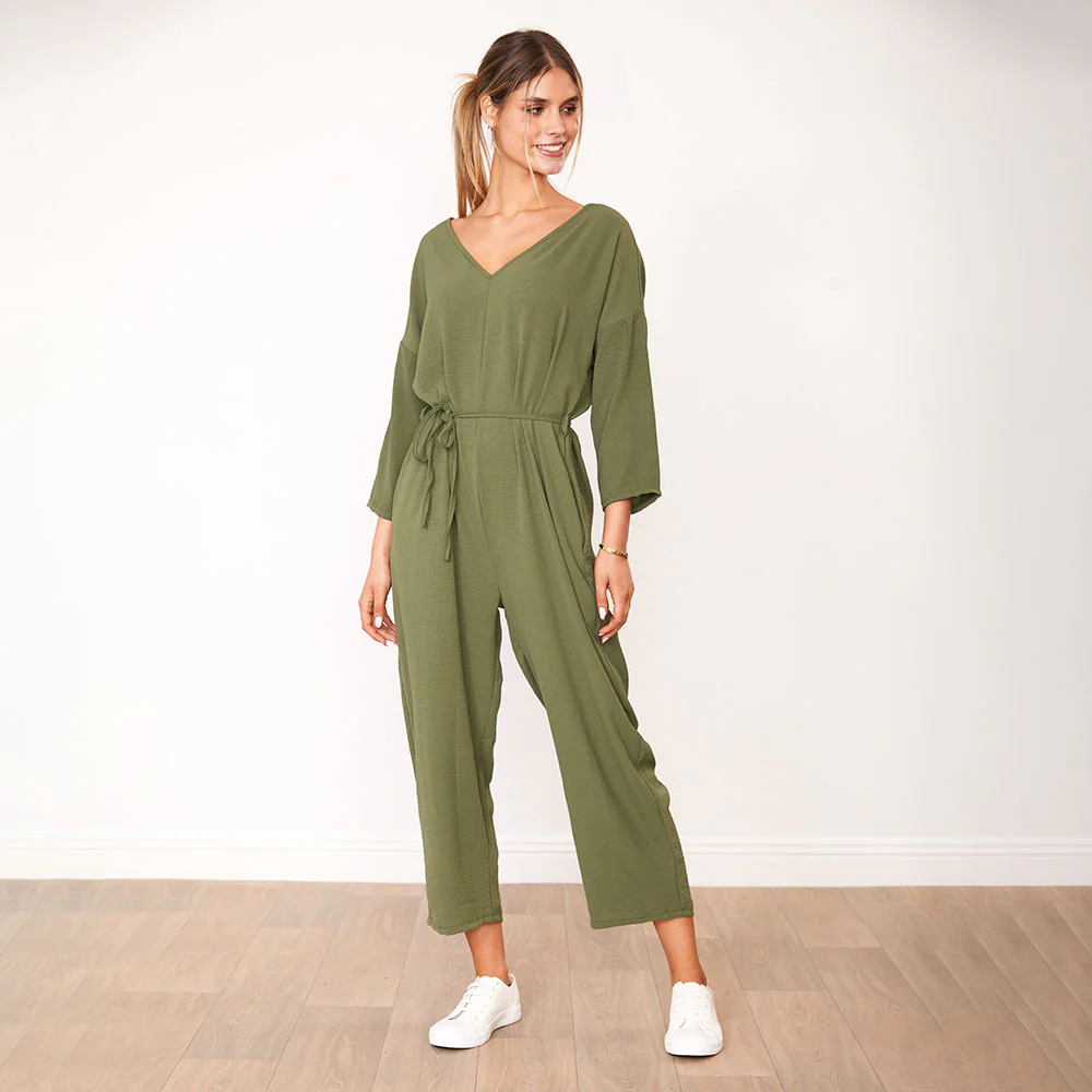 Viv Jumpsuit (Khaki) - Image 4