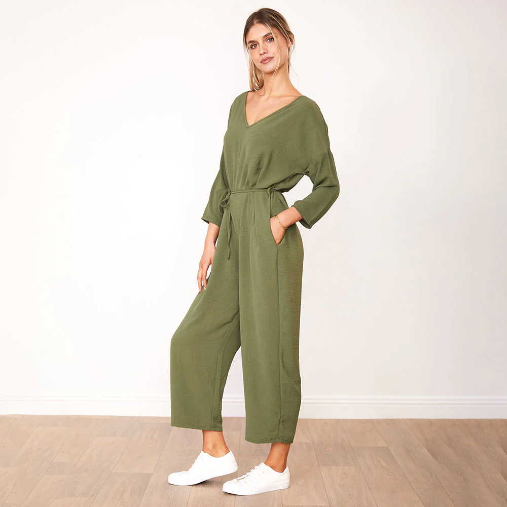 Viv Jumpsuit (Khaki) - Image 5