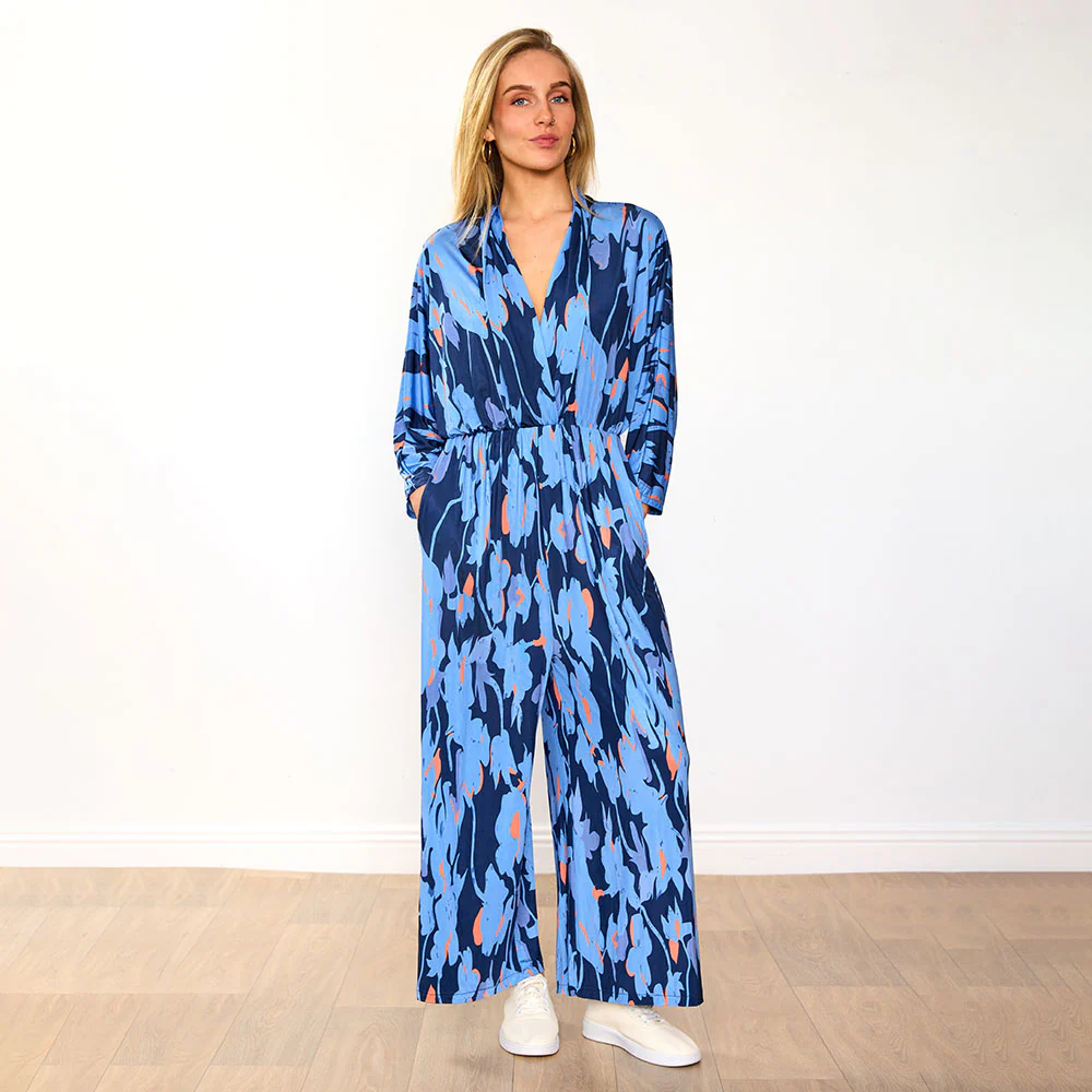 Vogue Jumpsuit (Navy/Orange Abstract & Navy) for €99.00 - Image 6
