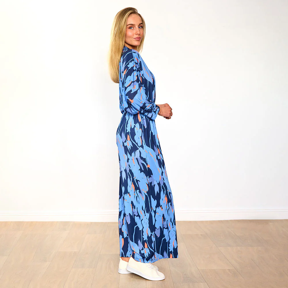 Vogue Jumpsuit (Navy/Orange Abstract & Navy) for €99.00 - Image 8