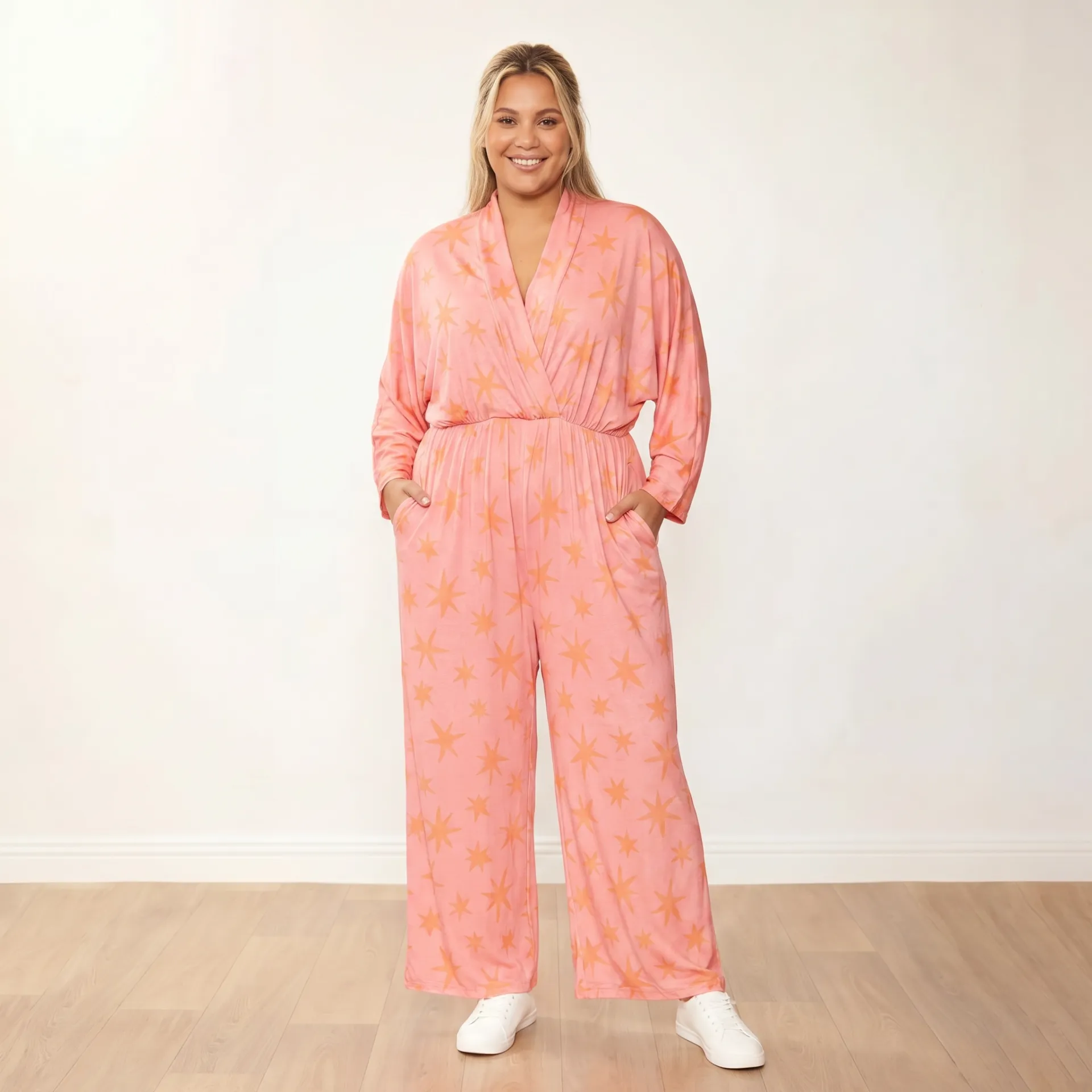 Vogue Jumpsuit (Peach Star) - Image 3