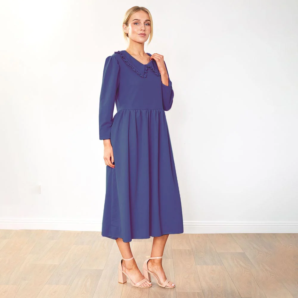 Wendy Dress (Navy) - Image 3