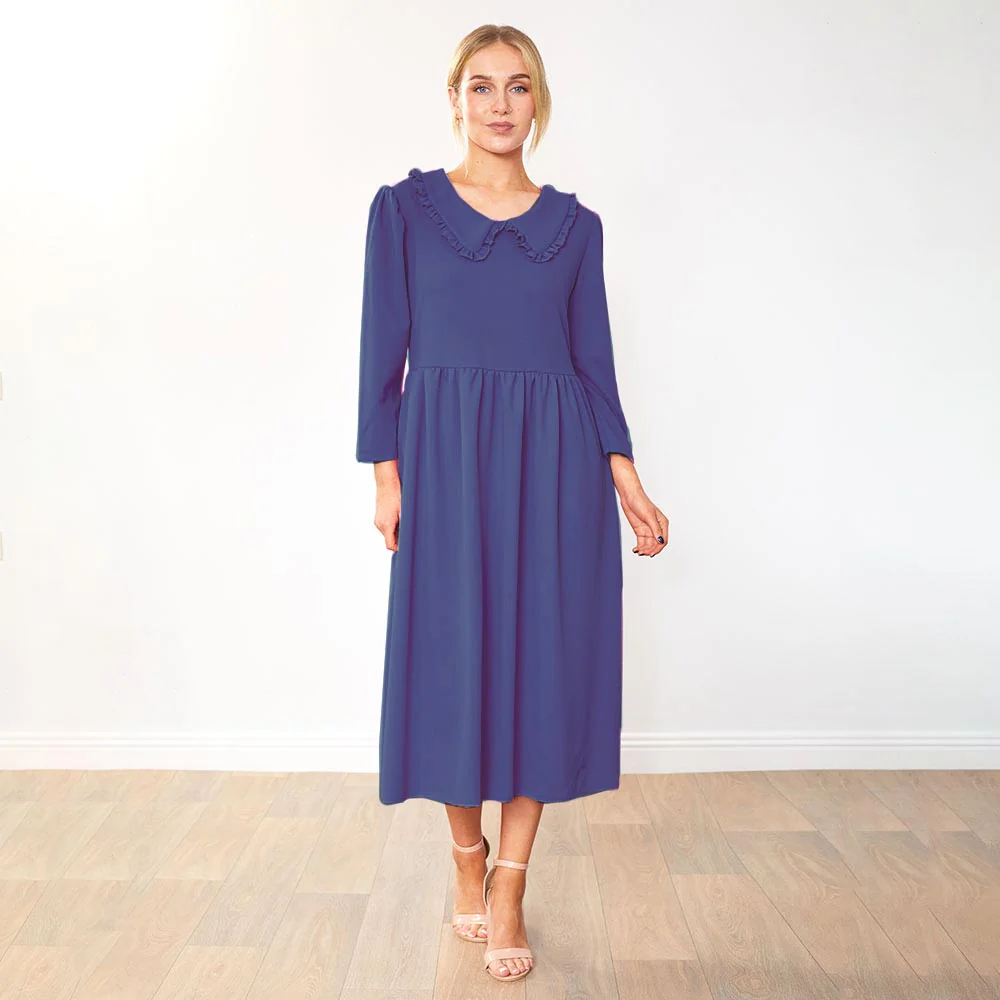 Wendy Dress (Navy) - Image 6