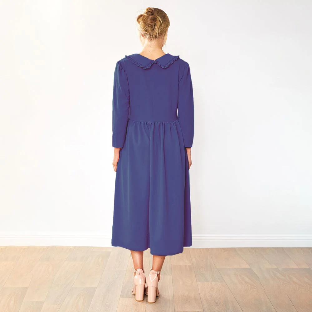 Wendy Dress (Navy) - Image 7