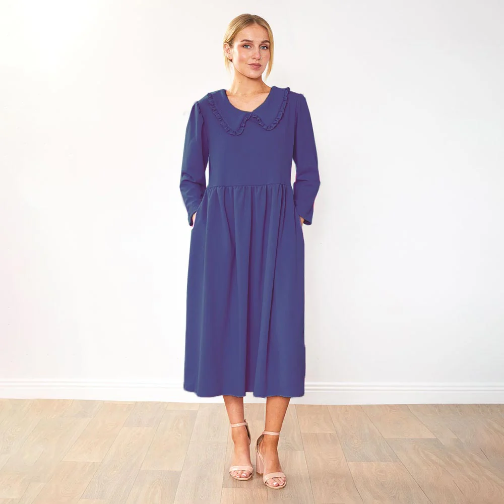 Wendy Dress (Navy) - Image 8