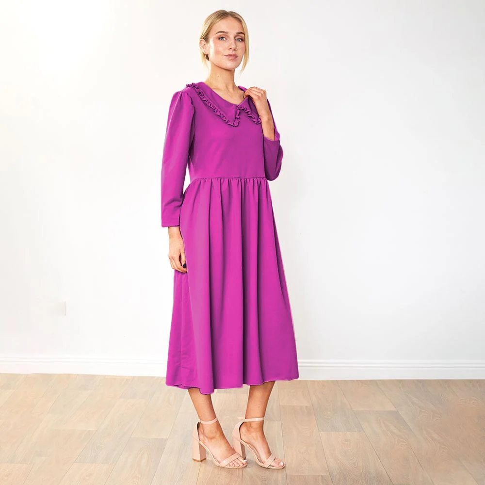 Wendy Dress (Plum) - Image 3