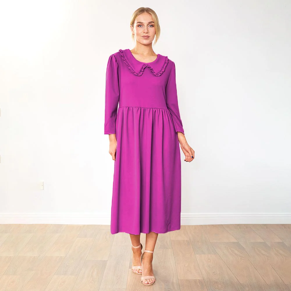 Wendy Dress (Plum) - Image 4