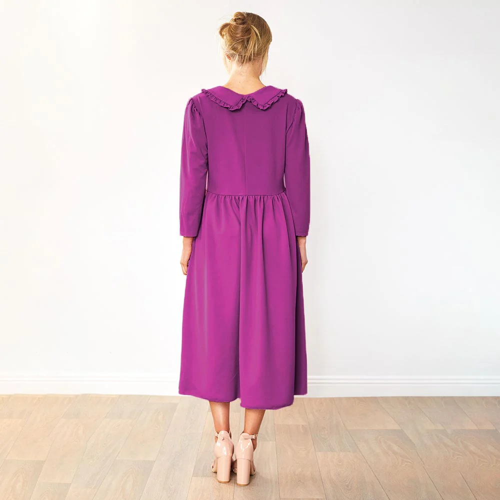 Wendy Dress (Plum) - Image 5