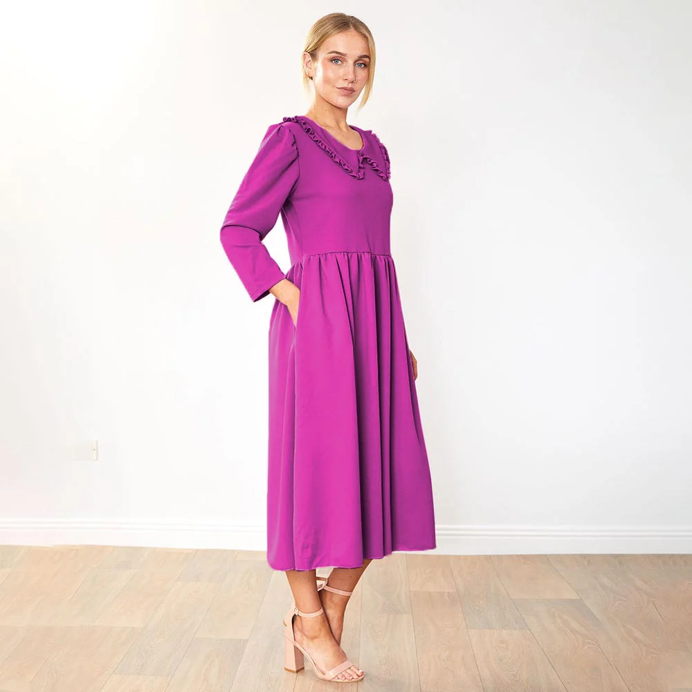 Wendy Dress (Plum) - Image 6