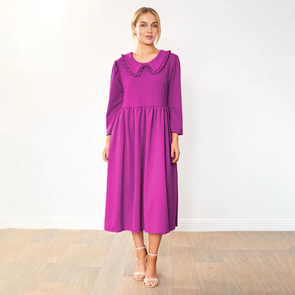 Wendy Dress (Plum) - Image 7