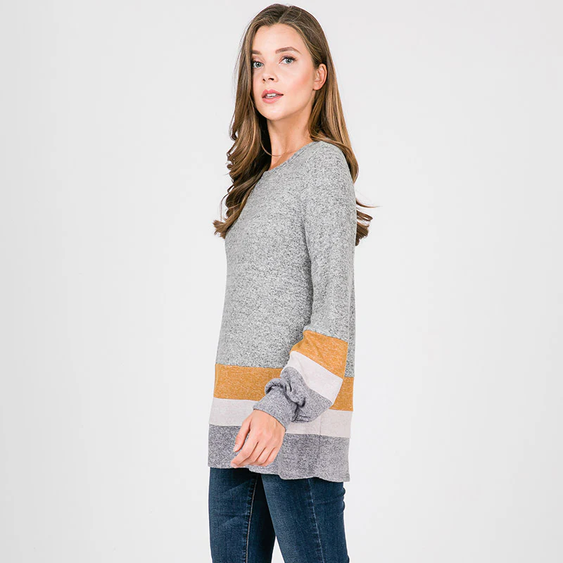 Wesley Puff Sleeve Top Mustard - Image 7
