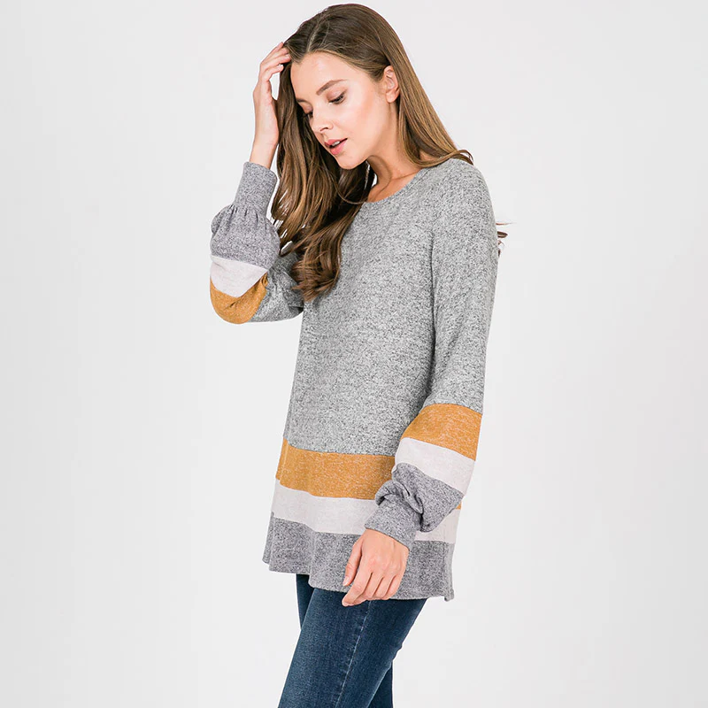 Wesley Puff Sleeve Top Mustard - Image 8