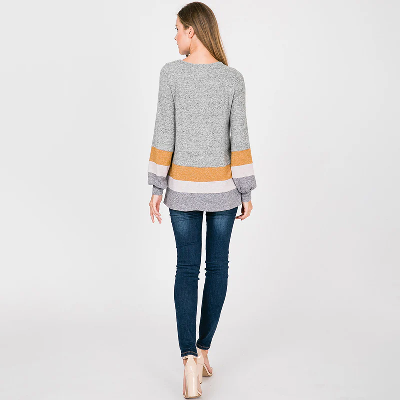 Wesley Puff Sleeve Top Mustard - Image 9