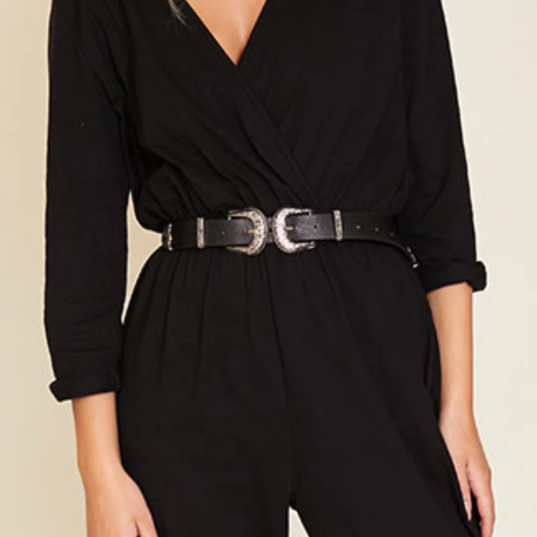 Western Buckle Belt (Black) - Image 4